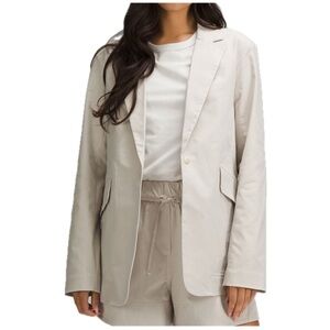 NWT Lululemon Relaxed-Fit Twill Blazer Mojave Tan size S